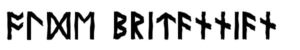 Olde Britannian font preview